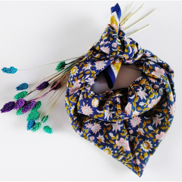 Foulard Azur Indigo - Bonheur du jour