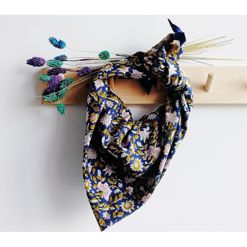 Foulard Azur Indigo - Bonheur du jour