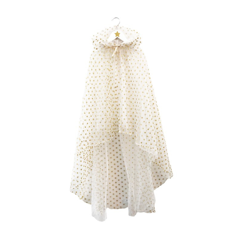 Cape de Fée crème, à Pois Dorés - Ratatam