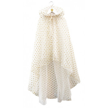 Cape de Fée crème, à Pois Dorés - Ratatam