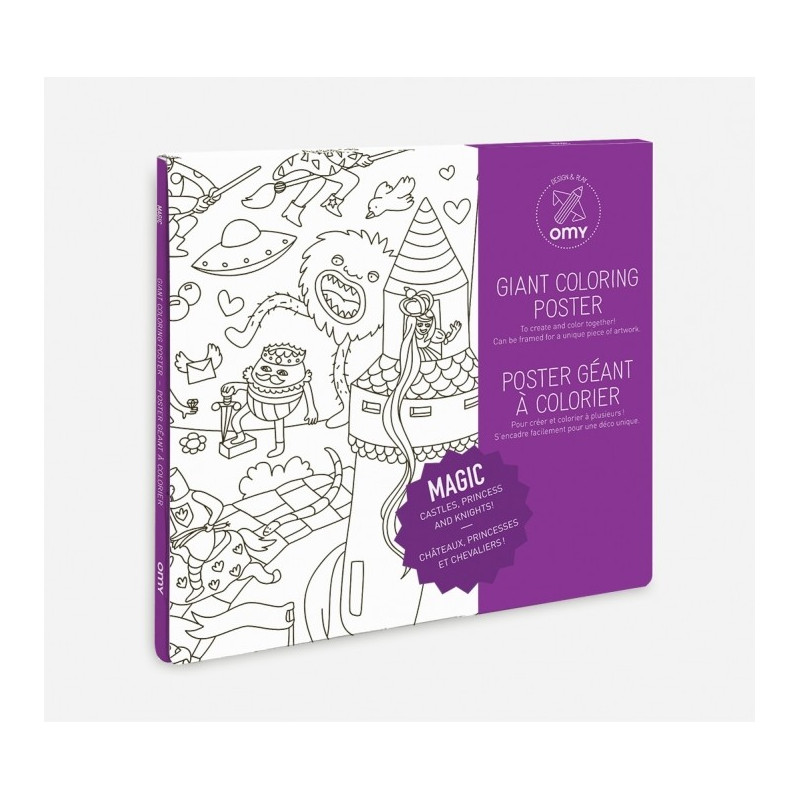 Poster a Colorier Magic - Omy