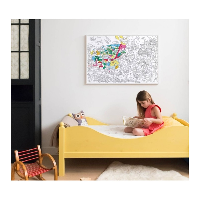 Poster à Colorier Dinos - Omy