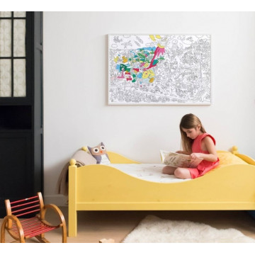 Poster à Colorier Dinos - Omy