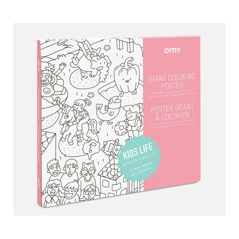Poster à Colorier Kids Life - Omy