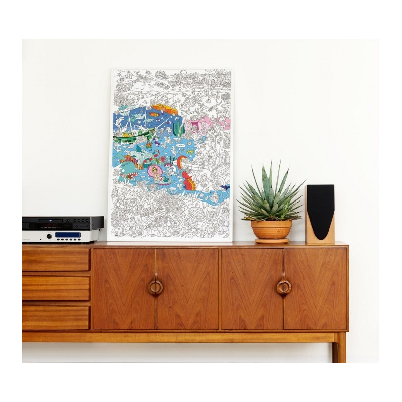 Poster à Colorier Océans - Omy