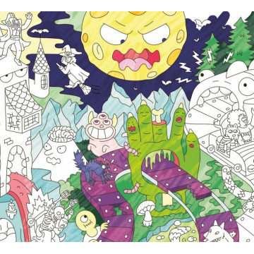 Poster à Colorier Zombies - Omy