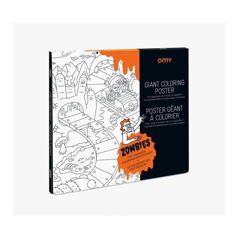 Poster à Colorier Zombies - Omy