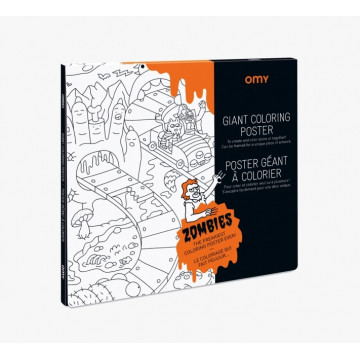 Poster à Colorier Zombies - Omy
