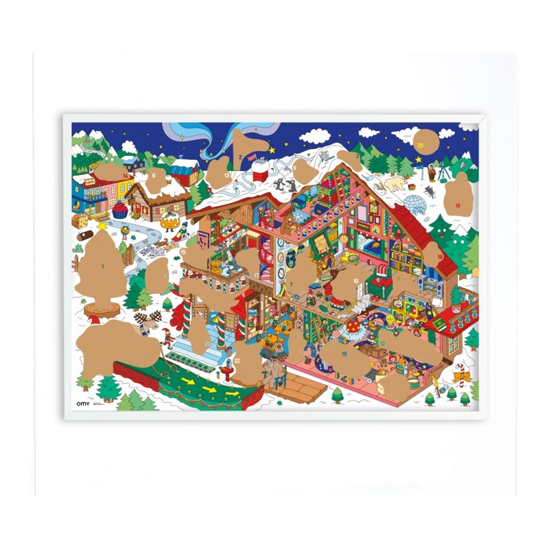 Calendrier de l'Avent à Gratter - Omy