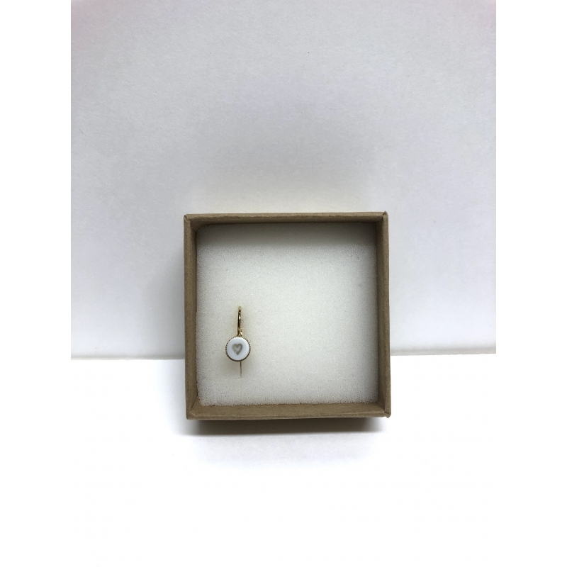 Boucle d'Oreille Dormeuse Coeur - BBUBLE