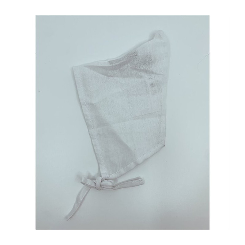 Béguin Pointu en Lin Blanc pour Poupée - Minikane