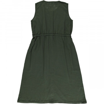 Robe Magniolia Femme Vert Forêt - Poudre Organic