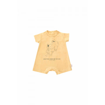 Combinaison Oiseau Sable/Bleu - TinyCottons