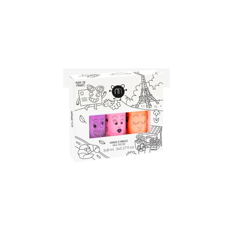 Coffret de Vernis (Rose, Lilas, Corail) - Nailmatic