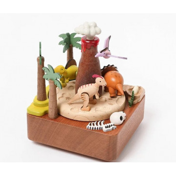 Boite à Musique Dinosaures et Volcan - Wooderful Life