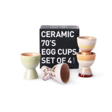 Lot de 4 Coquetiers En Céramique - HKLiving