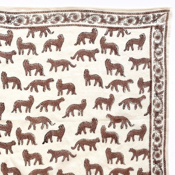 Grand Foulard Latika Bengale Latte - Apaches Collection