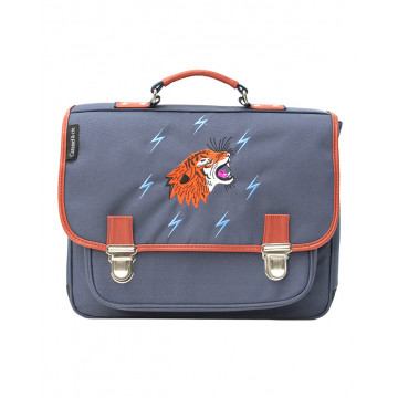 Grand Cartable Grr Bleu - Caramel & Cie