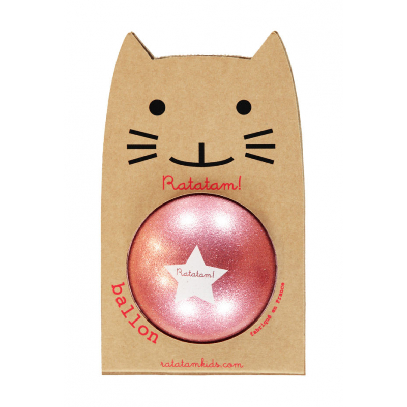 Ballon Rose à Paillettes 22cm - Ratatam