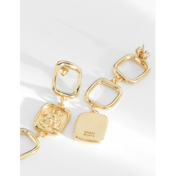 Longues Boucles d'Oreilles Georgia - Louise Damas