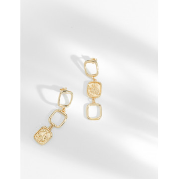 Longues Boucles d'Oreilles Georgia - Louise Damas