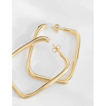 Grandes Créoles Carrées Georgia - Louise Damas