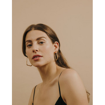 Grandes Créoles Carrées Georgia - Louise Damas