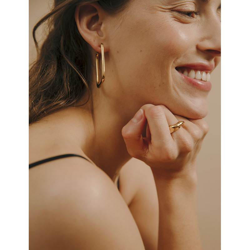 Grandes Créoles Carrées Georgia - Louise Damas