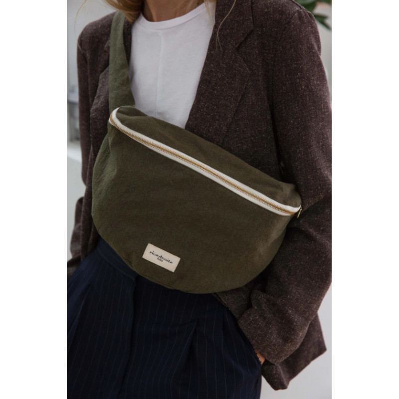 Sac Banane Custine XL Kaki - Rive Droite