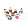 Lot de 9 Patisseries en Bois - Kids Concept Lot de 9 Patisseries en Bois - Kids Concept