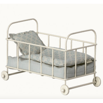 Lit pour Bébé Miniature Bleu - Maileg