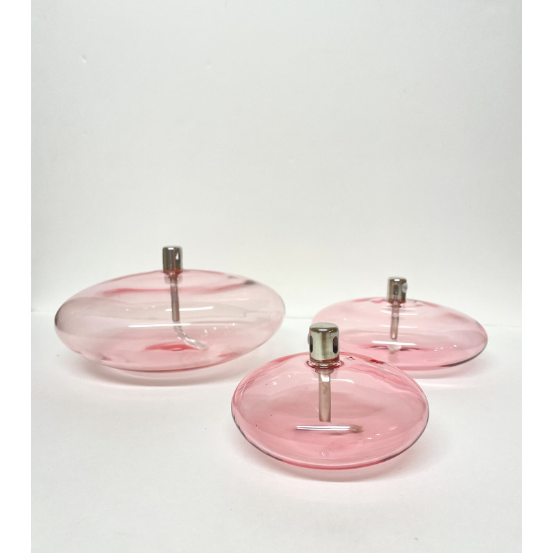 Lampe à Huile Ellipse Rose S