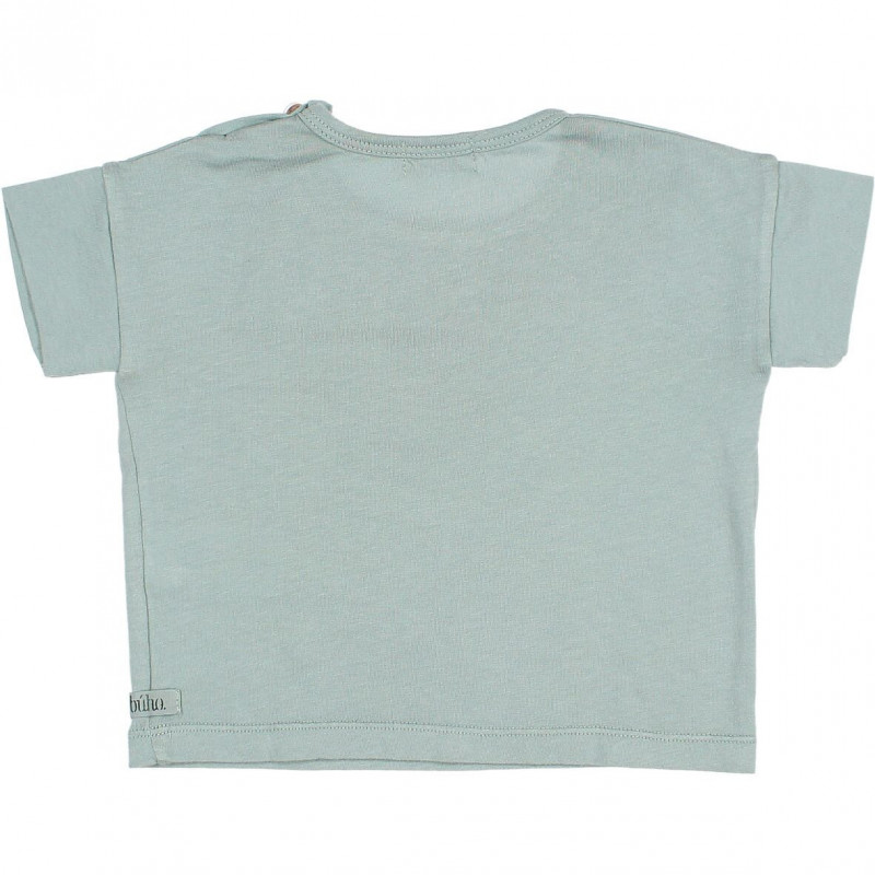 T-Shirt Imprimé Gros Chat Couleur Cactus - Buho