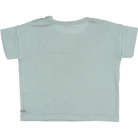 T-Shirt Imprimé Gros Chat Couleur Cactus - Buho