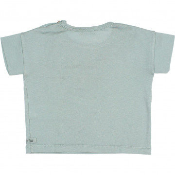 T-Shirt Imprimé Gros Chat Couleur Cactus - Buho