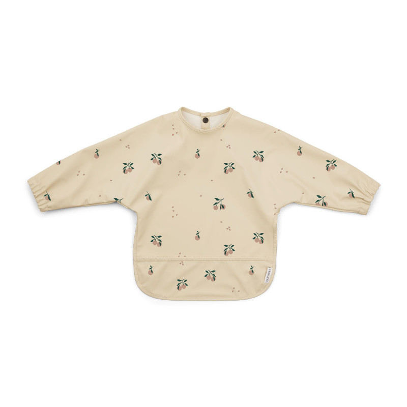 Bavoir à Manches Peach/Sea Shell Mix - Liewood