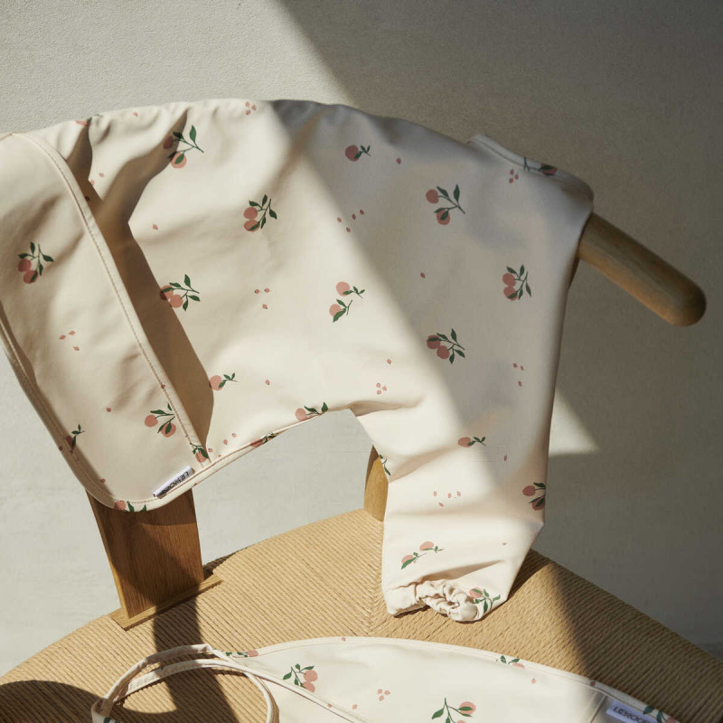 Bavoir à Manches Peach/Sea Shell Mix - Liewood