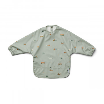 Bavoir à Manches Vehicles/Dove Blue Mix - Liewood