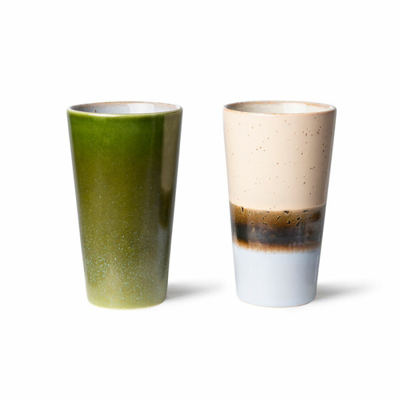 Lot de 2 Tasses à Café Latte Alpha - HKliving