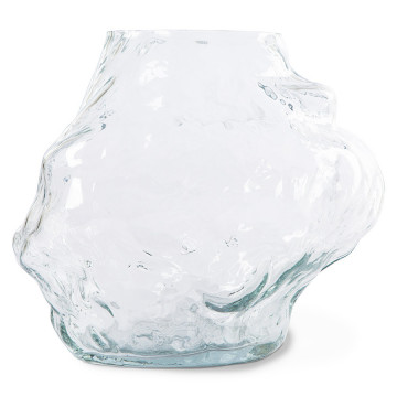 Vase Nuage Bas Transparent - HKliving