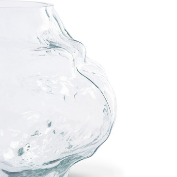 Vase Nuage Bas Transparent - HKliving
