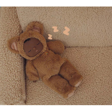 Poupée de Chiffon en Fourrure Ours - Olli Ella