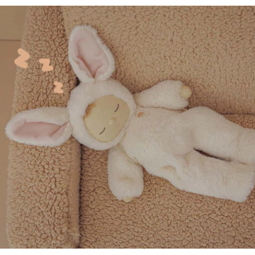 Poupée de Chiffon en Fourrure Lapin - Olli Ella