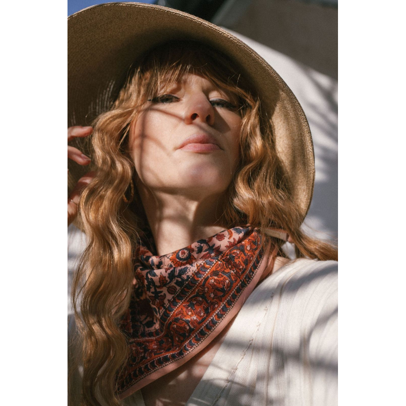 Petit Foulard Lucette Pink - Bonheur du jour