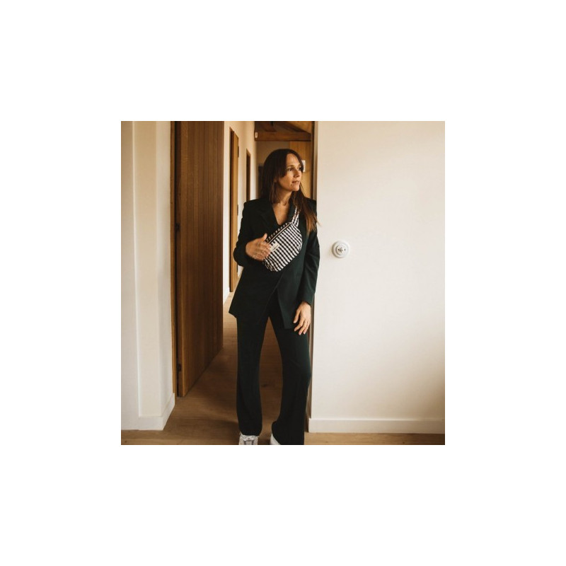 Sac Banane Vichy Noire - Gabrielle Paris