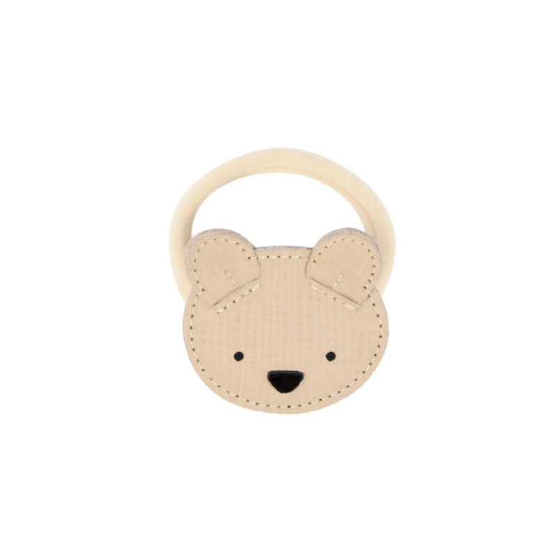 Elastique pour Cheveux Josy Tête d'Ours Beige - Donsje