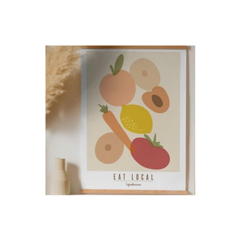 Poster Eat Local - Tajinebanane