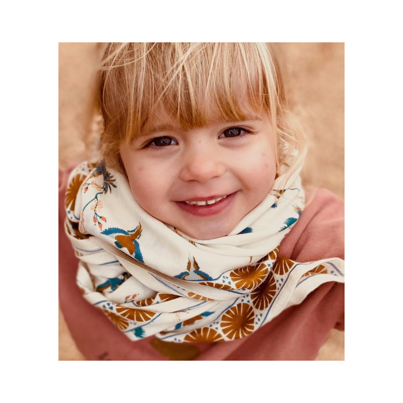 Foulard Latika Cerisier Fleur de Vanille - Apaches Collections