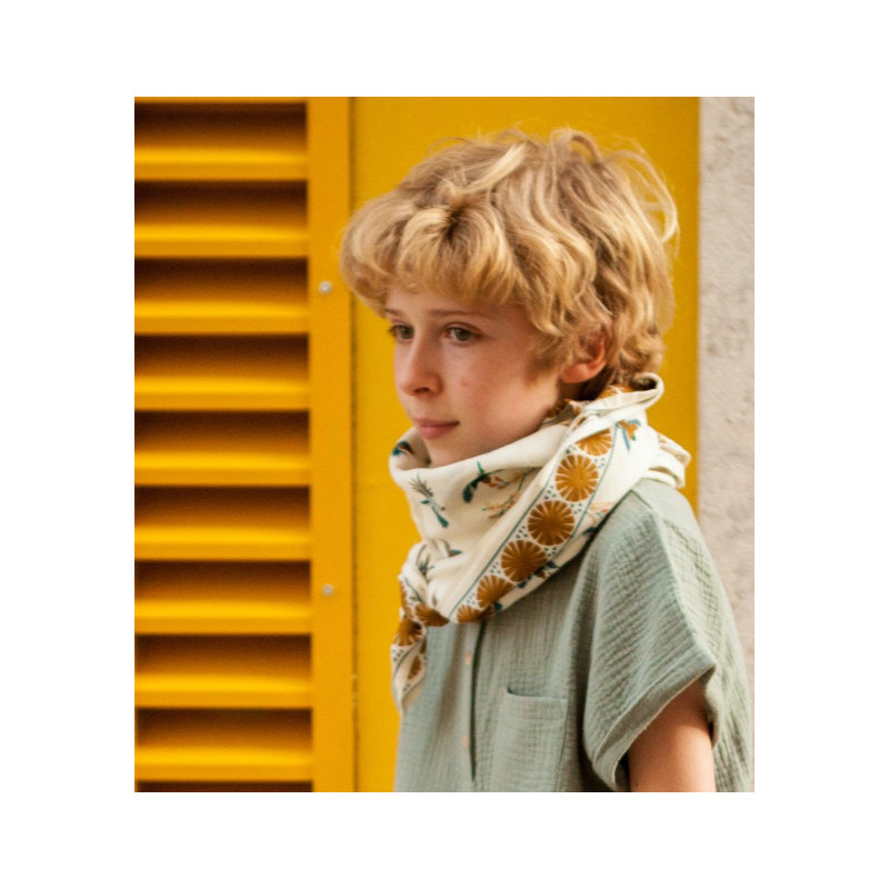 Foulard Latika Cerisier Fleur de Vanille - Apaches Collections