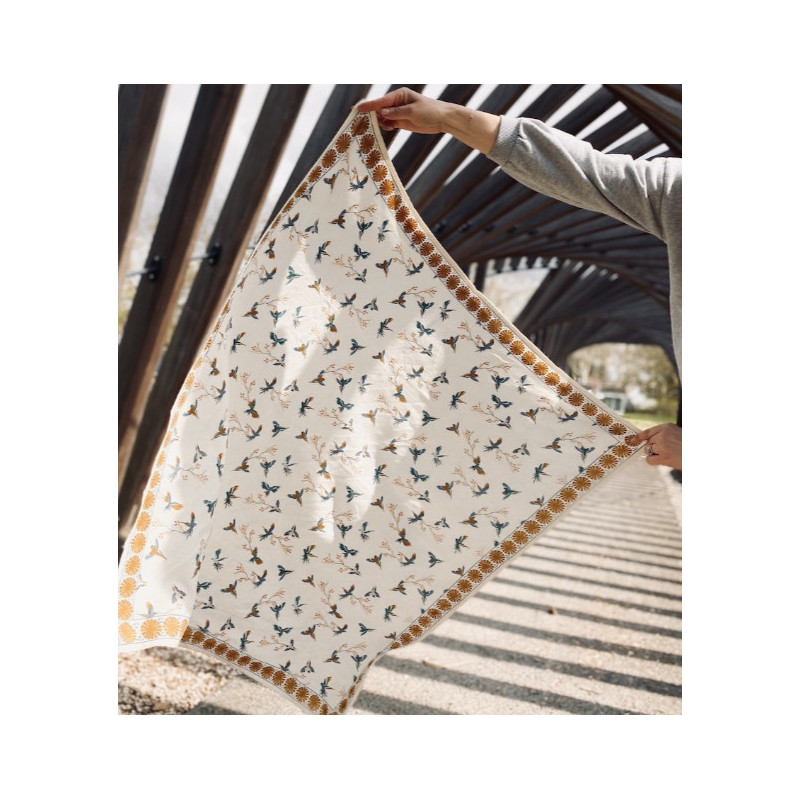 Foulard Latika Cerisier Fleur de Vanille - Apaches Collections